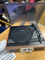 Retro Plattenspieler mit Radio - Top Klangqualität!