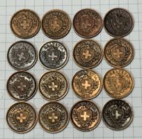 Sammlung 1 Rappen 1890-1941 