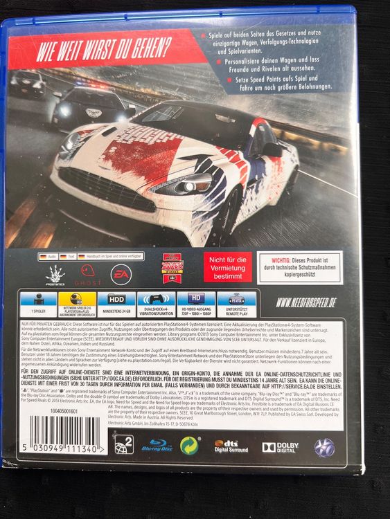 NEED FOR SPEED RIVALS PS4 | Kaufen auf Ricardo