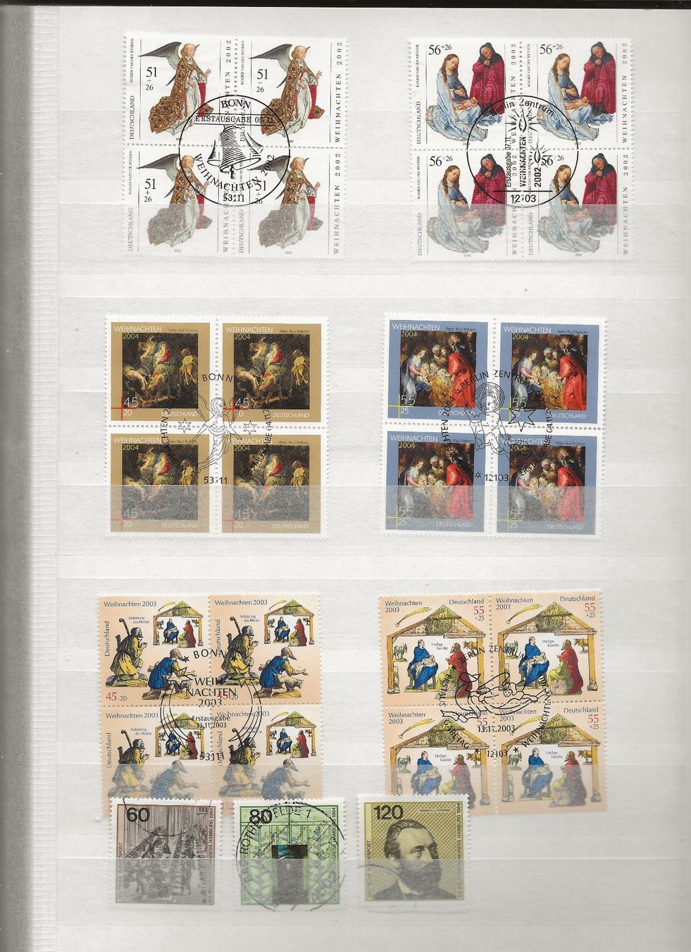 Alle Briefmarken: Marken Deutschland BRD gestempelt – Gebraucht aus Au ZH von xelagreb01 1