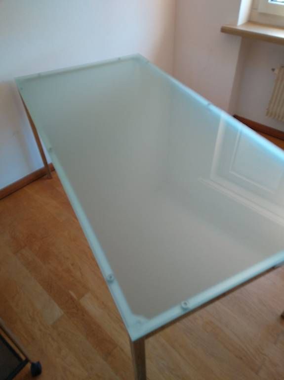 Tische: Metall - Glastisch – Gebraucht aus Winterthur von Giacola 1