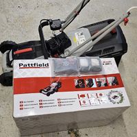 Pattfield Akku Rasenmäher mit Akkus und ladegeräd