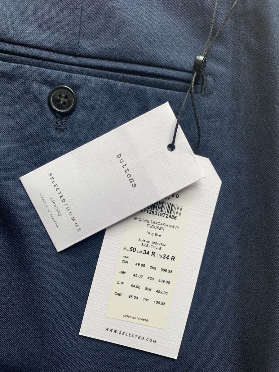 Selected Pantaloni: Selected Homme Anzugshose SF NEU – Nuovo e nell'imballaggio originale da Zürich venduto da Fieber