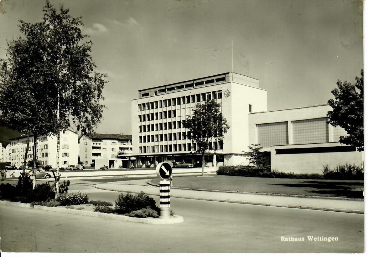 Cartoline postali: Rathaus Wettingen 1959 – Usato da Hochdorf venduto da Ziegel-16