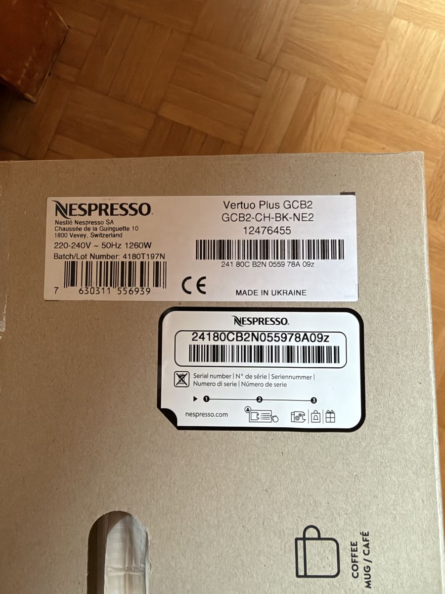 Nespresso Kaffeemaschinen & Espressomaschinen: Nespresso Vertuo Plus Coffee Machine Black – Gebraucht aus Steinhausen von phocea10 1