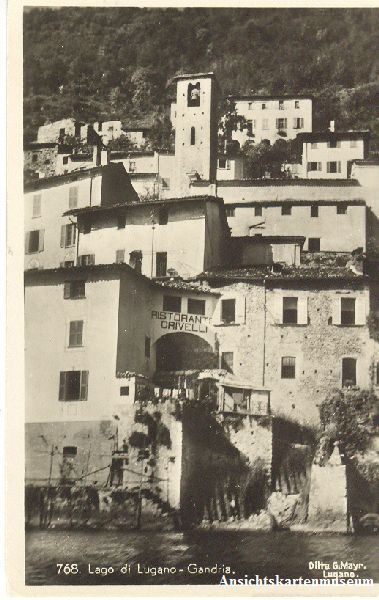 Ansichtskarten: Gandria + 1936 – Gebraucht aus Emmenbrücke von teestube