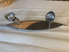 Deckenlampe 2 strahlig mit 2 x Ersatzleuchte , 46 cm lang