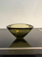Schale braun-grün Glas Lütken Holmegaard Däenmark 1959