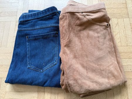 Hue Hosen Set: Jeans-Optik & Cord