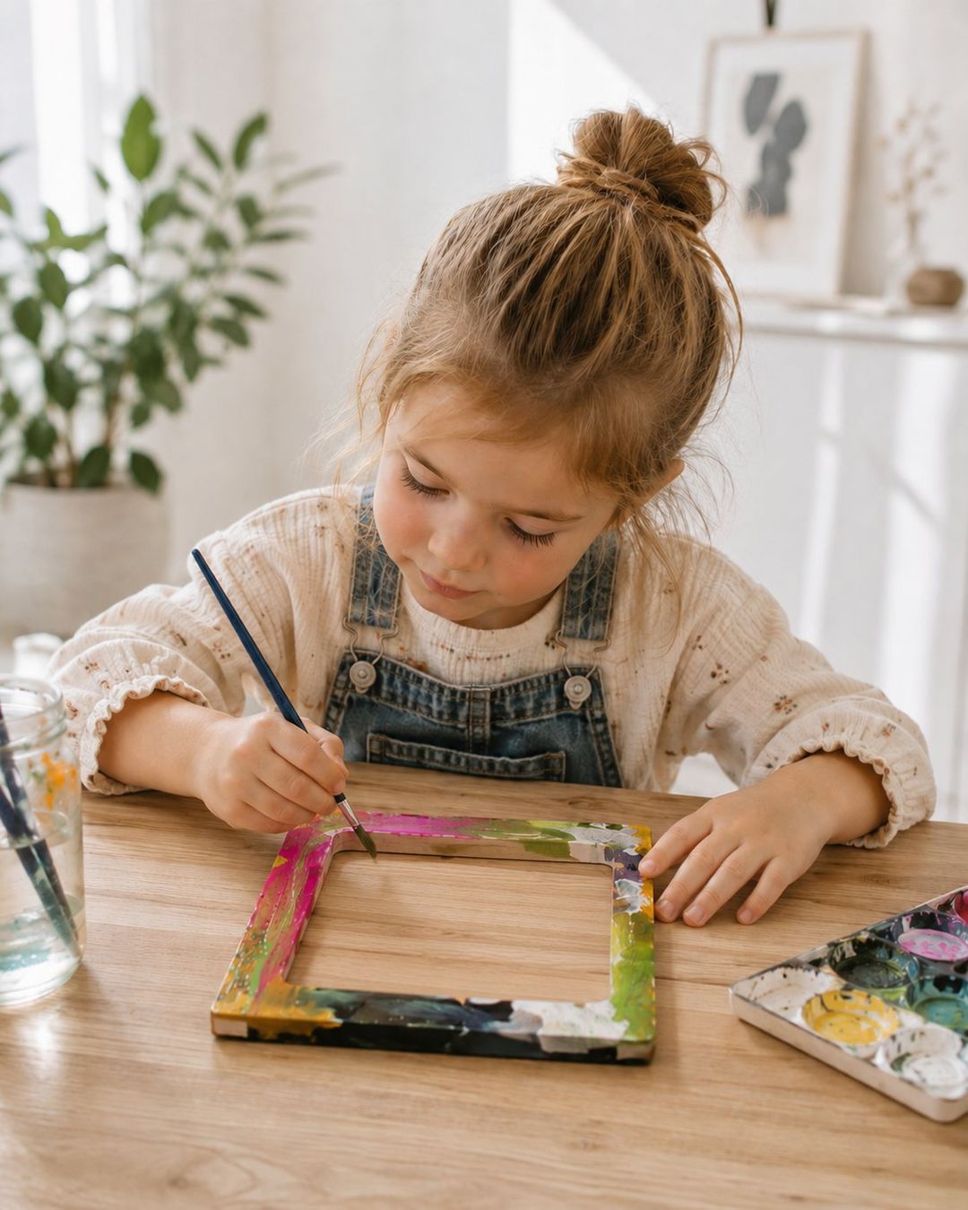 Kit bricolage: Kinder Bastelset Holz Bilderrahmen – Nuovo e nell'imballaggio originale da Gränichen venduto da H-wie-Holzig