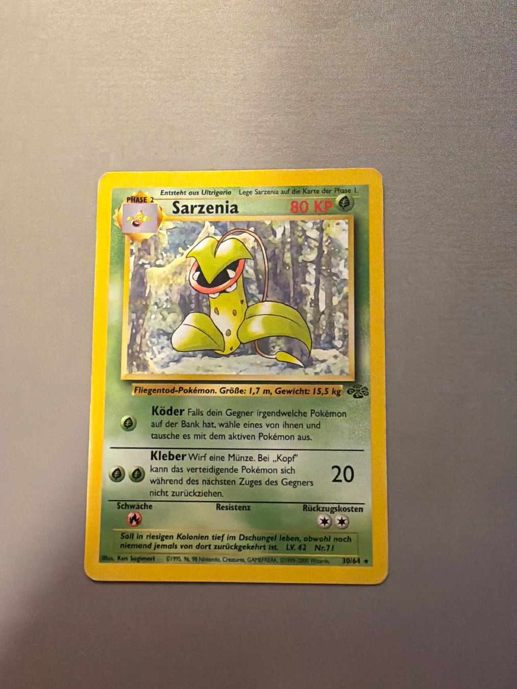 Pokémon Carte collezionabili: Sarzenia - Dschungel – Usato da Kehrsatz venduto da Riyouu