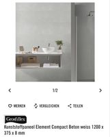 Grosfillex Element Compact Beton weiss/white NEU 1200x375x8m
