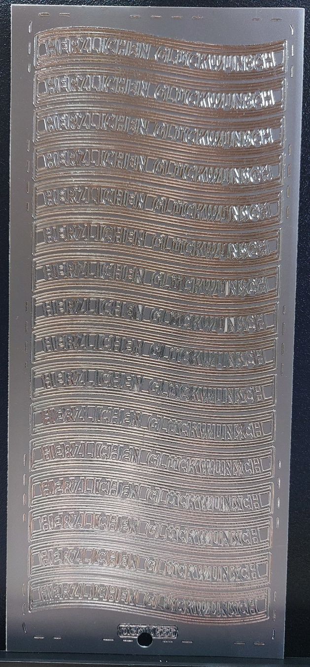 Sticker: Herzlichen Glückwunsch Silber oder Gold / Neupreis Fr. 2.50 – Nuovo e nell'imballaggio originale da Zollikofen venduto da Blackie 1