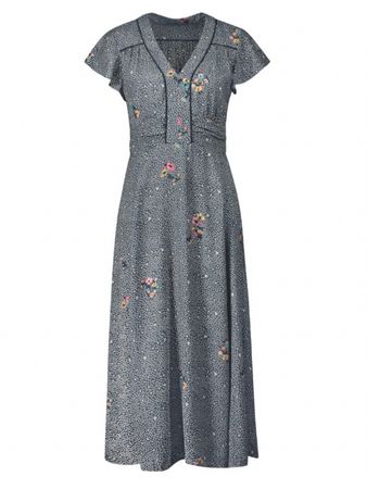 Odd Molly Kleid Pidgeon Blue Gr. 3 / EU 40