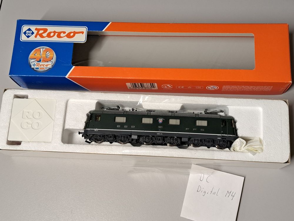 wunderschöne Re 6/6 Roco 63730 HO digital im Originalkarton (Gebraucht ...