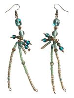 Boucles fait main “ bleu cristal”