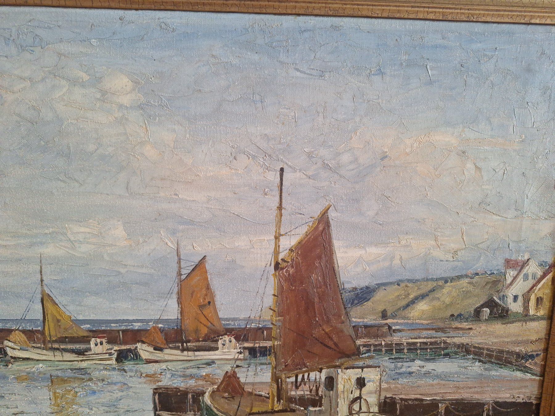 Dipinti: Emil Brehm - Ölbild - Hafenszene – Usato da Altstätten SG venduto da GGsGameshop 3
