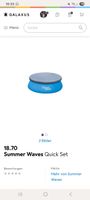 Summer Waves Quick Set Pool Abdeckplane 244 cm Durchmesser
