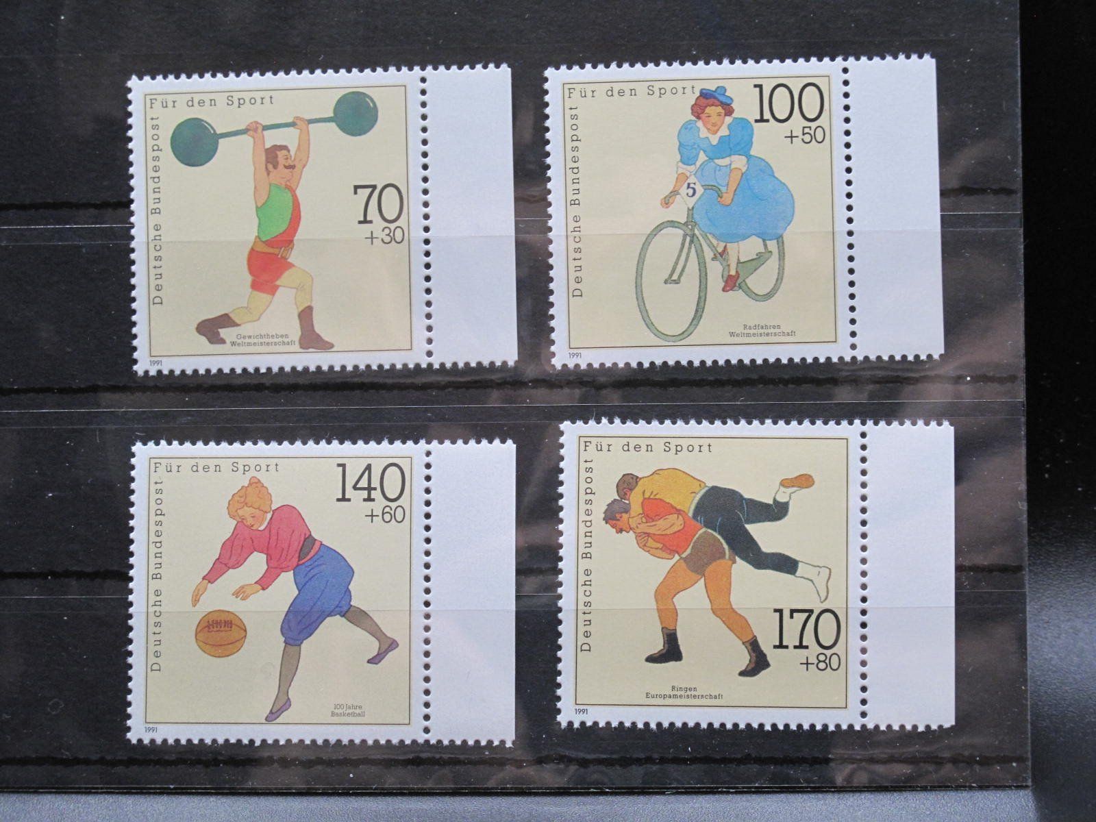 Tutti i francobolli: BRD 1991 Sporthilfe  ** – Usato da Wil SG venduto da fva01