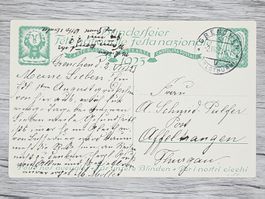 CL16 Carte Postale + Timbre Suisse 1923