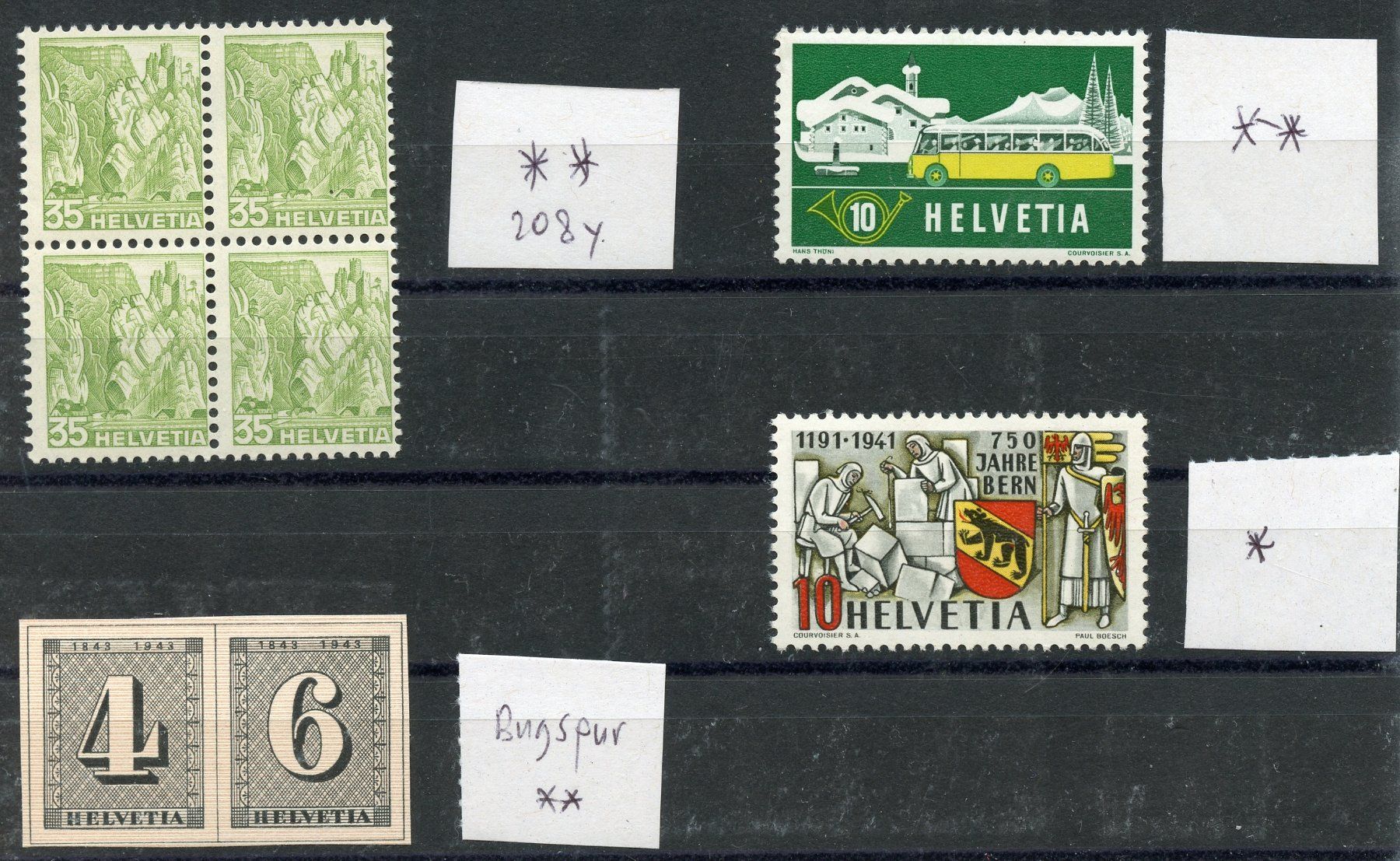 Tutti i francobolli: 1 Lot Schweiz 4.6.1. – Usato da Steffisburg venduto da Sorbas