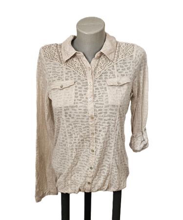 Street One Bluse / Blusenshirt Beige Gr. 34 Hippie Boho