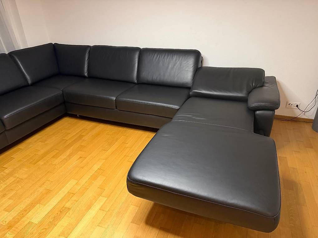 Sofas: Sofa / Wohnlandschaft Echtleder – D'occasion à Ottoberg par daere4 3