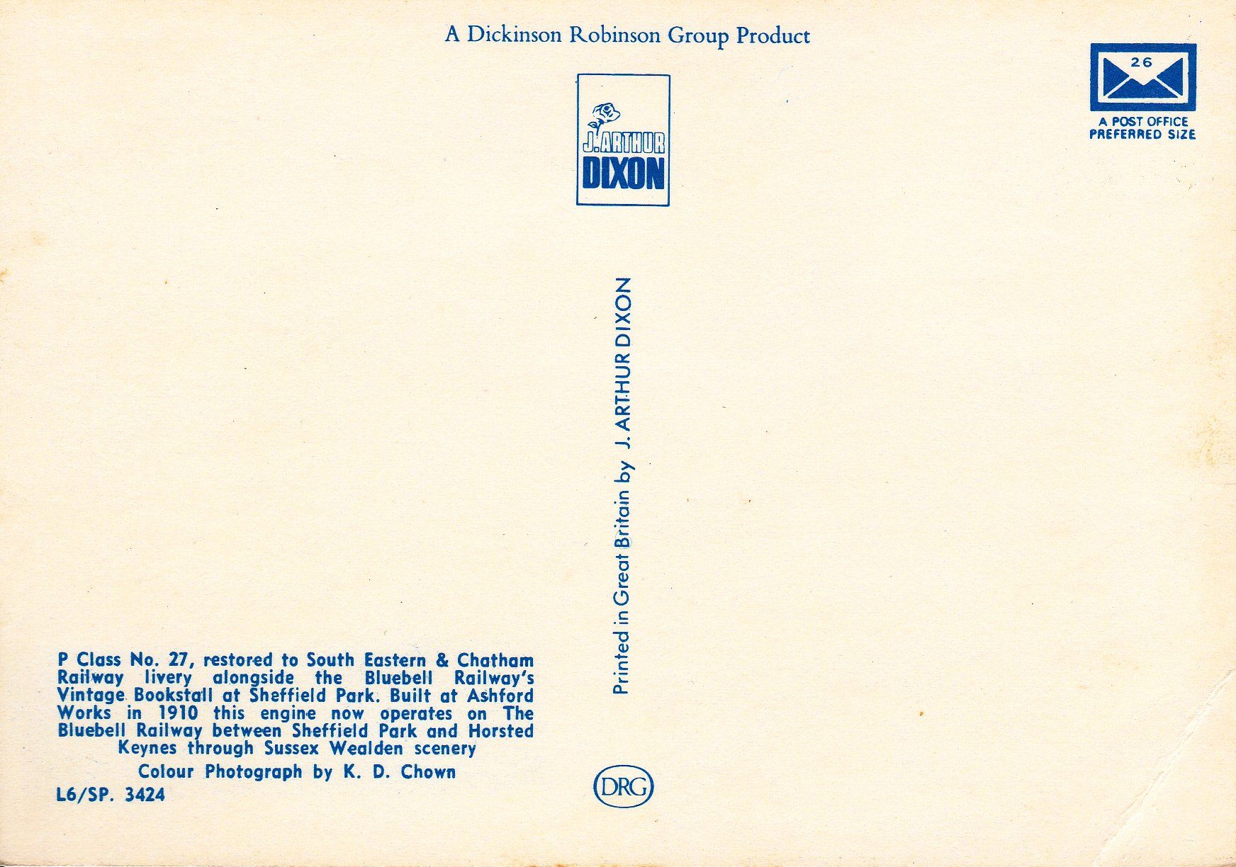Cartoline postali: England Dampflok P Class Nr. 27 – Usato da Luzern venduto da Pinot88 1