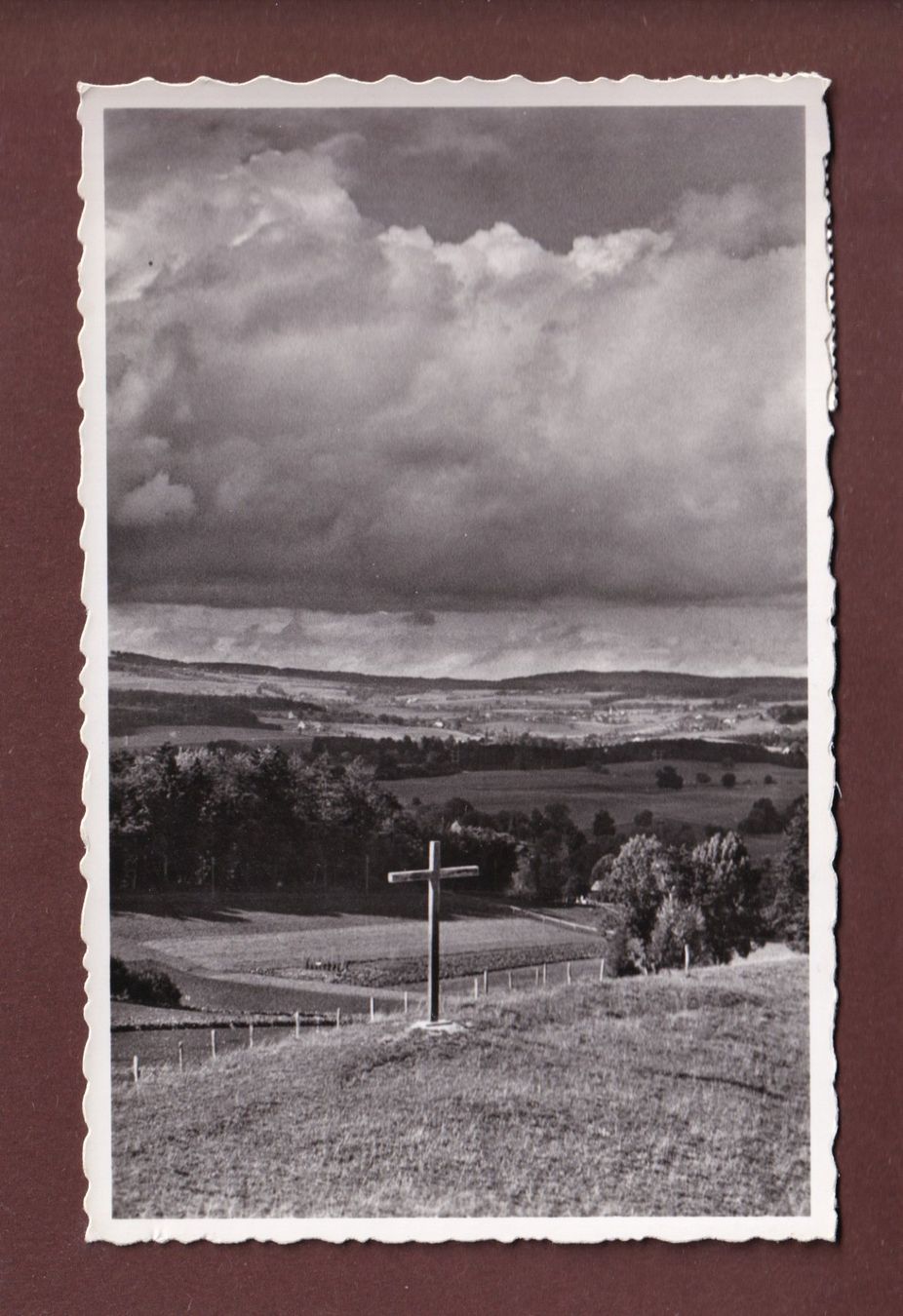 Ansichtskarten: CRET BERARD - La Croix - 1955 – Gebraucht aus Pully von nicecards-shop