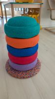 6 bunte Stapelsteine
