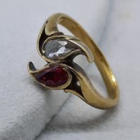 Edler Goldring mit wunderschönem Altschliff Diamant