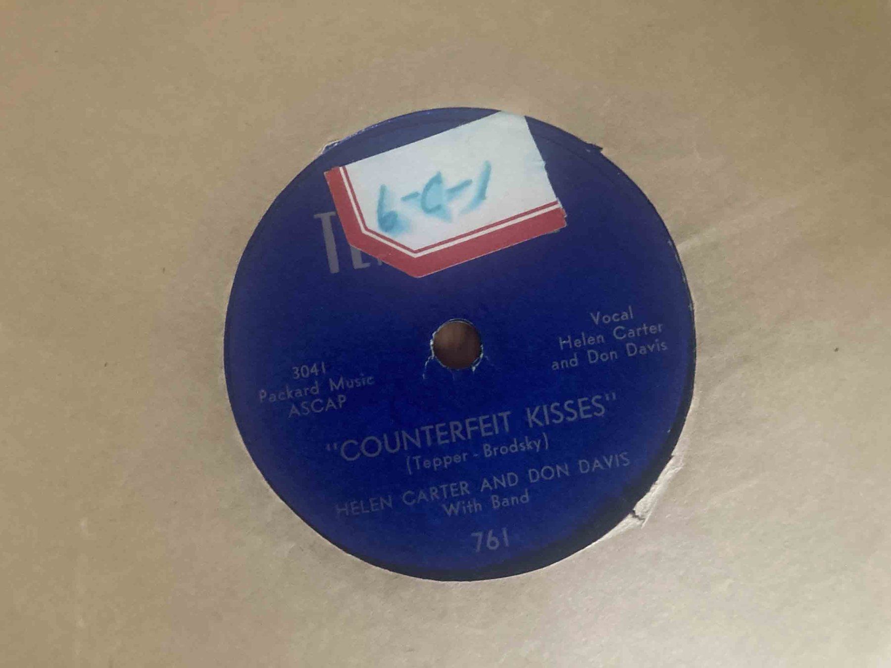 Dischi in vinile: Helen Carter Don Davis Counterfeit Kisses Schellack – Usato da Luzern venduto da Needful_Things 1