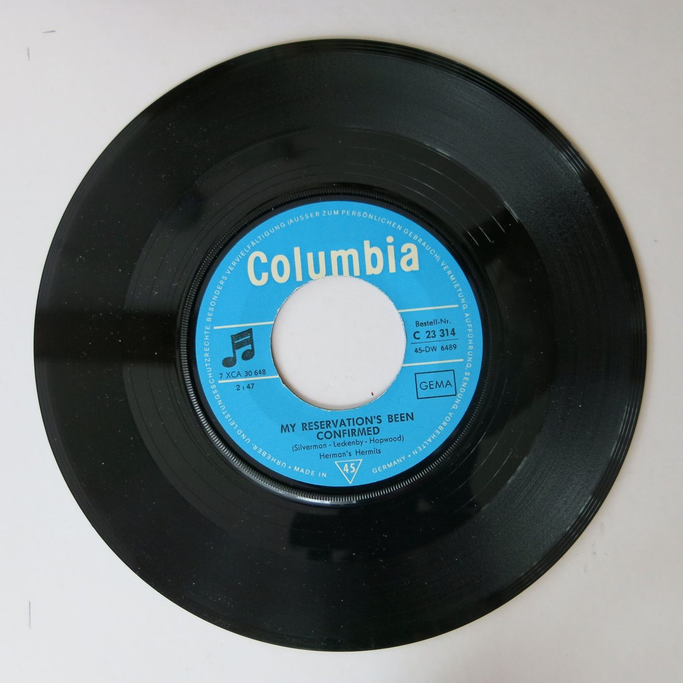 Dischi in vinile: Vinyl-Single 7" Herman` Hermits No Milk Today – Usato da Bözen venduto da Keramik22 3