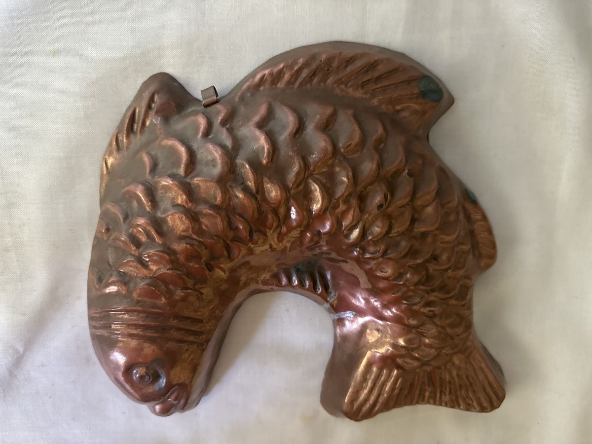 Backformen: Backform Fisch alt Kupfer ca. 24cm – Gebraucht aus Zürich von Chaeffeler 1