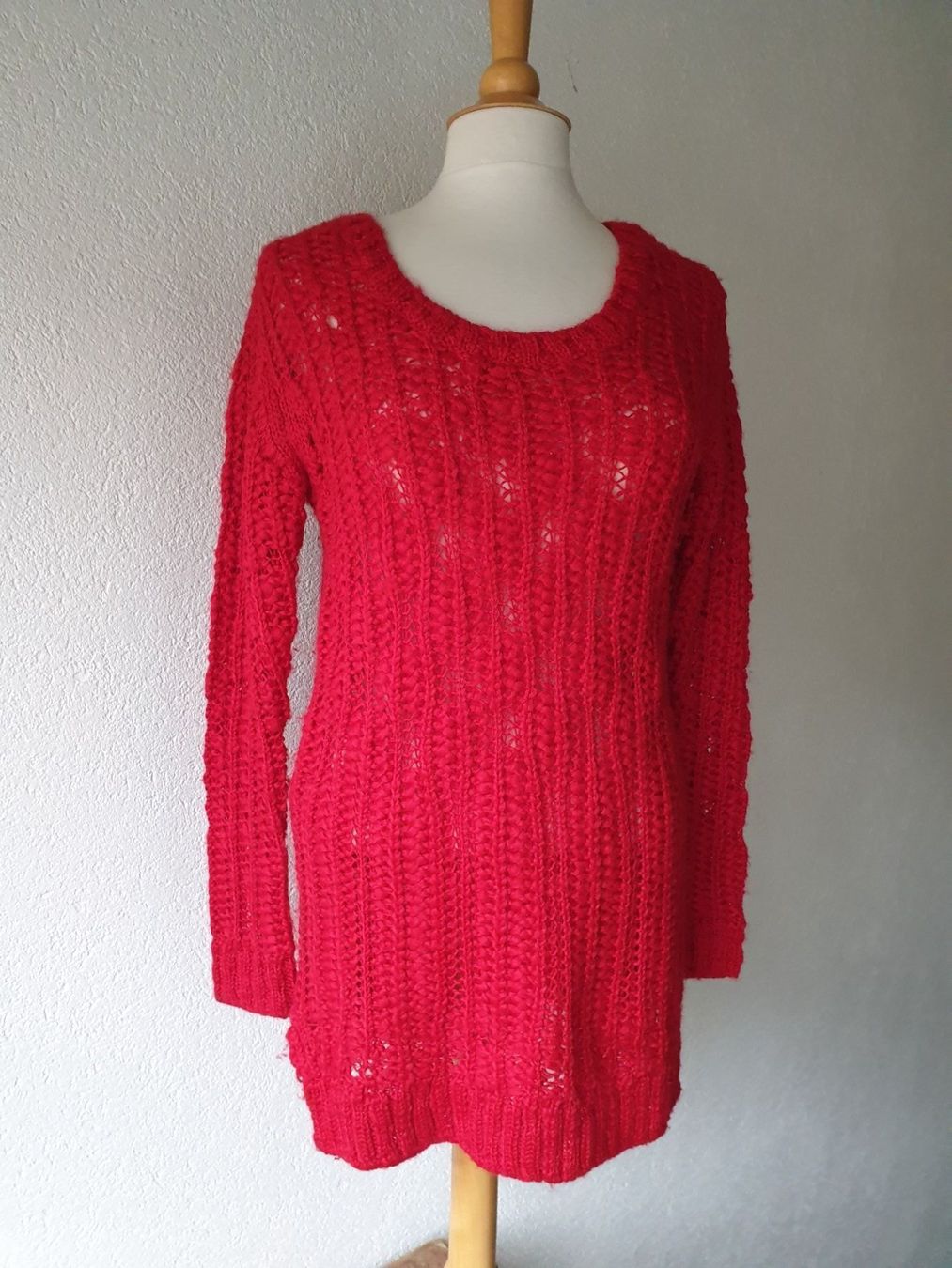 Maglioni & Felpe: DEPT LONGPULLI PULLOVER XS S ROT WOLLE 36 34 STRICKPULLI TOP – Usato da Elsau venduto da the-colorful-side 7
