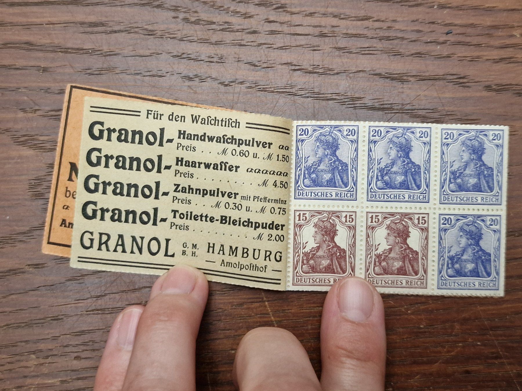 Alle Briefmarken: DEUTSCHES REICH Markenheft 1920 ** / 13A – Gebraucht aus Aesch LU von briefmarken.uray 2