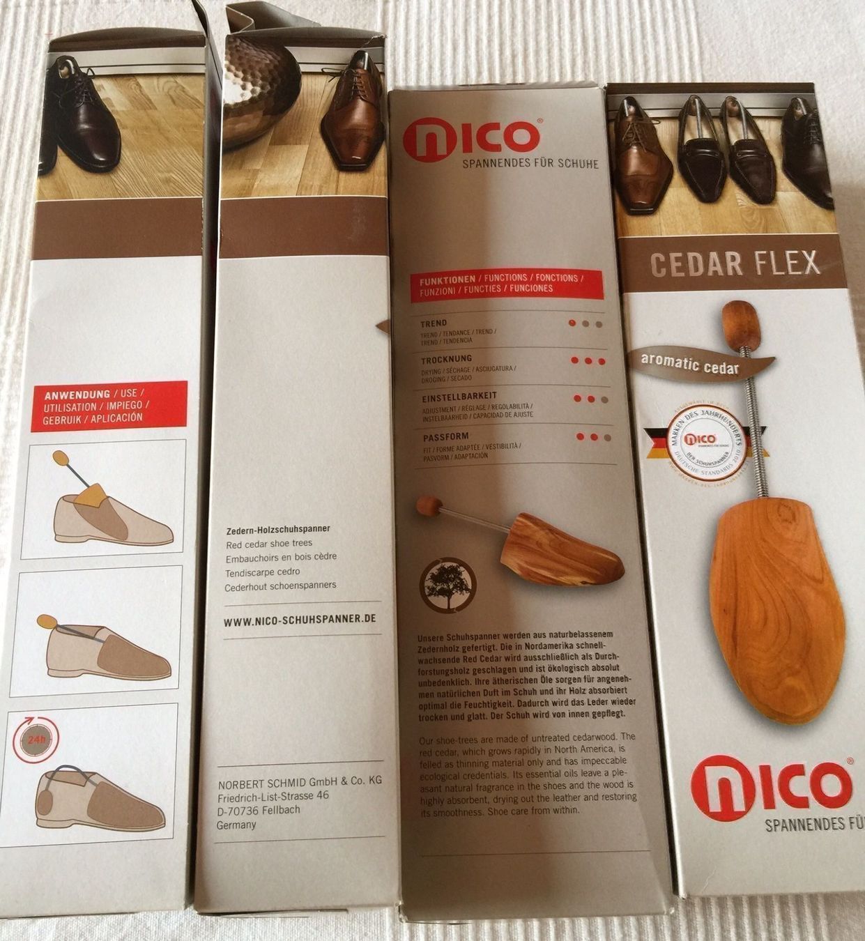 Articoli in legno: 4 Paar Zedern Holzschuhspanner Nico 42-43 – Nuovo (secondo la descrizione) da Schwändi b. Schwanden venduto da Akuritas907 1