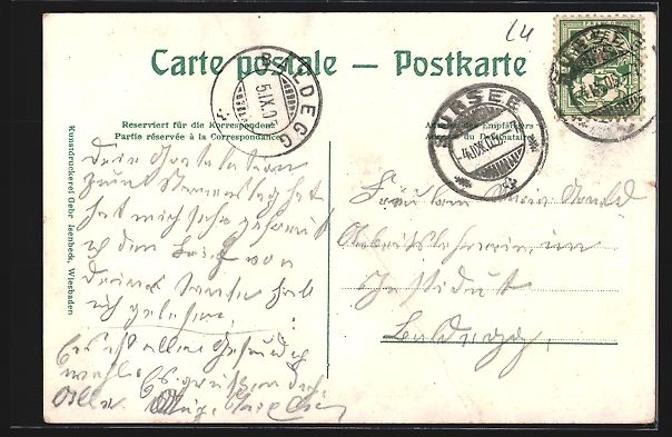 Cartoline postali: AK Sursee, Oberstadt mit Geschäften – Usato da Berlin venduto da bartko-reher 1
