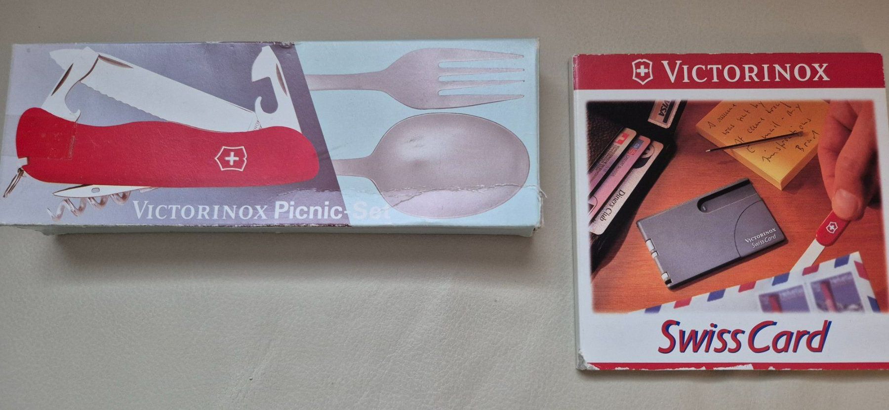 Victorinox Coltelli tascabile: Victorinox Sackmesser Pic-Nic Set und Werbegeschenk Selecta – Nuovo e nell'imballaggio originale da Jona venduto da petzi2