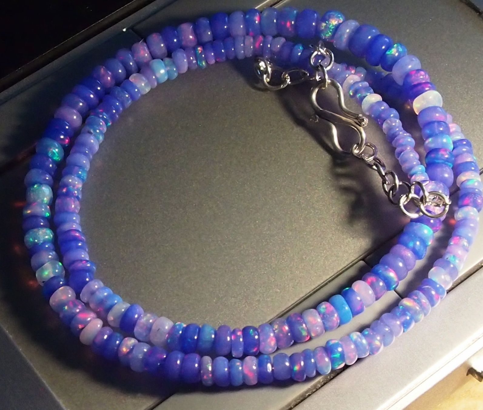 Catenine: TOP FEUEROPAL-HALSKETTE, einzigartige Farben! – Nuovo e nell'imballaggio originale da Reinach BL venduto da Marblue 1