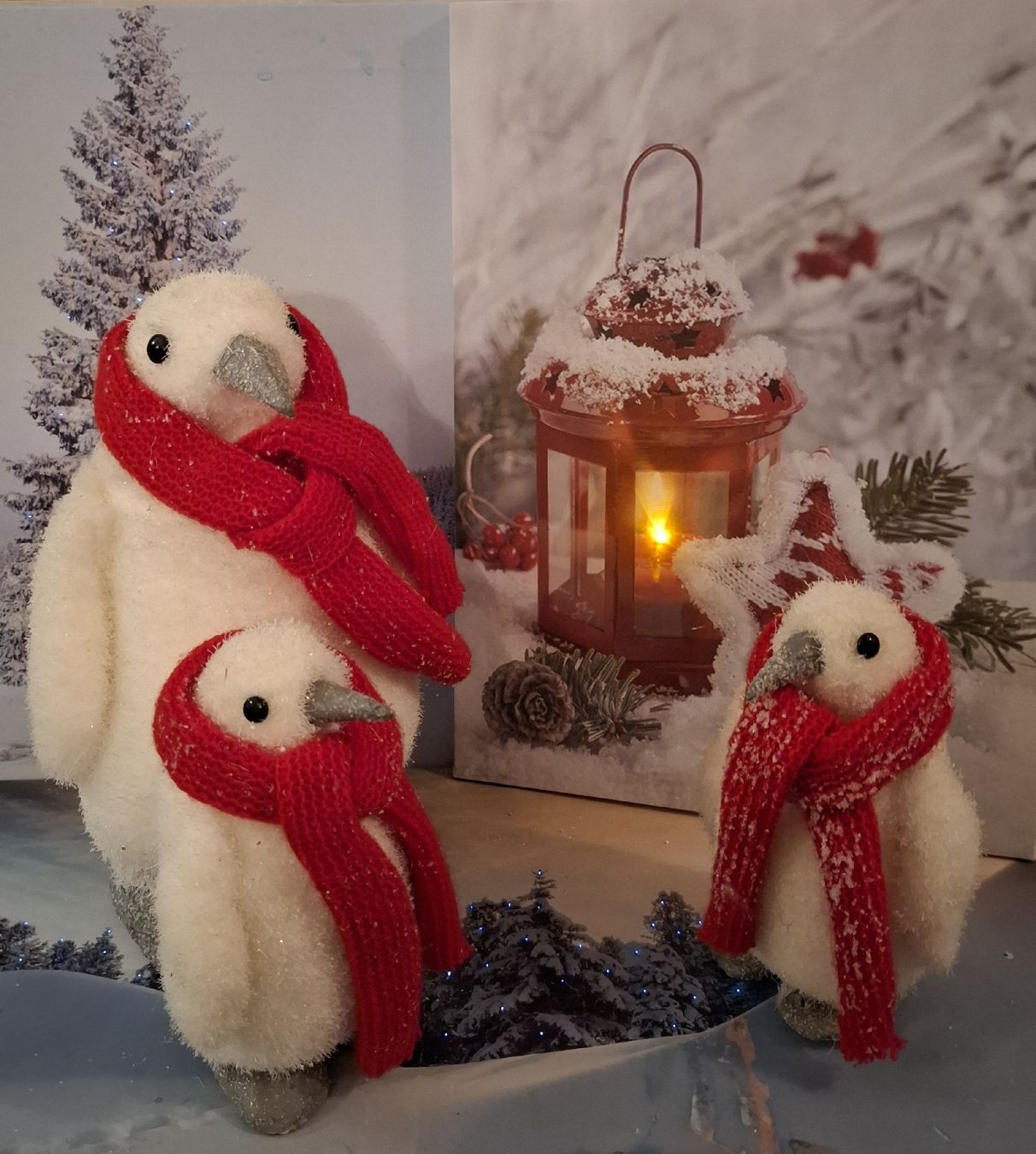 Toutes les décorations: PINGUINFAMILIE MIT LICHTBILD – Neuf (Voir description) à Gretzenbach par schibaya