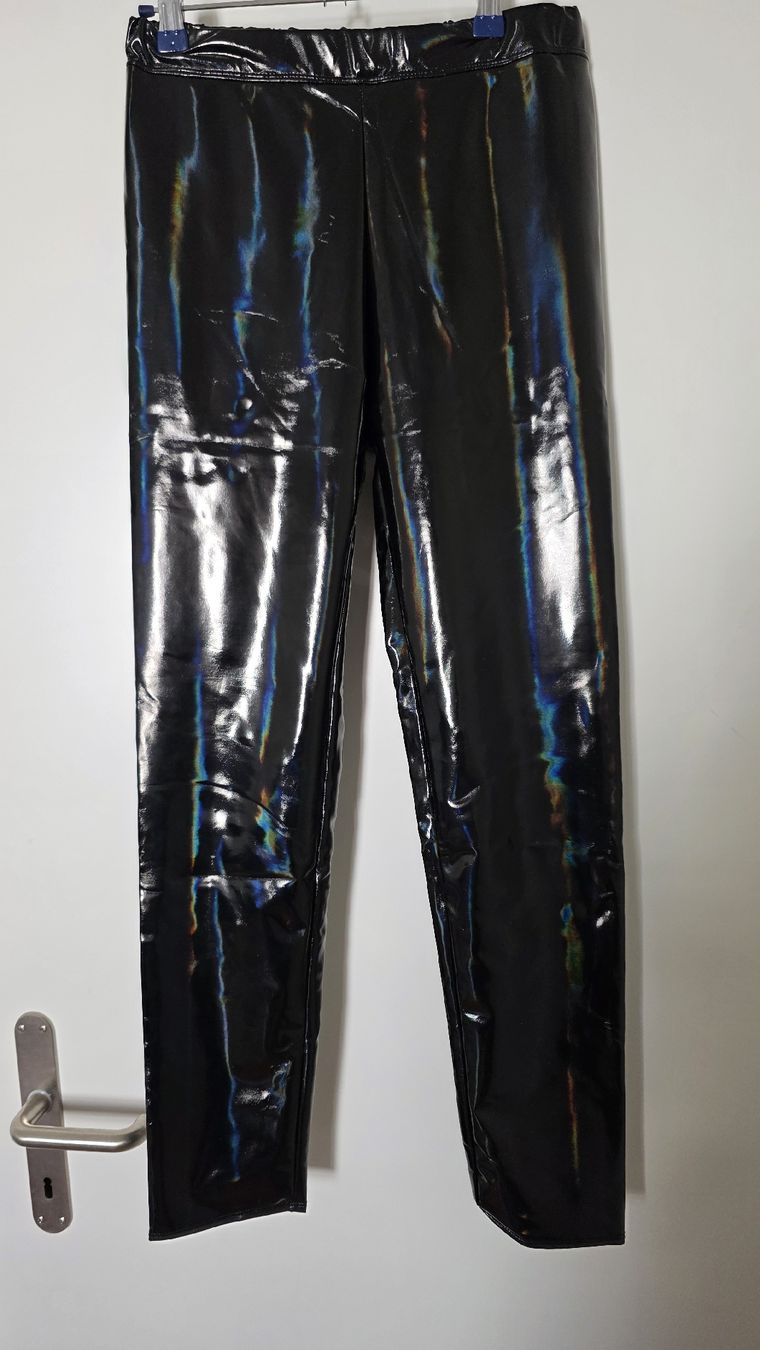 Leggings: Leggins in glänzender LederOptik mit rainbow-shift effect XS – Neu (gemäss Beschreibung) aus Roggwil TG von Seinija 3