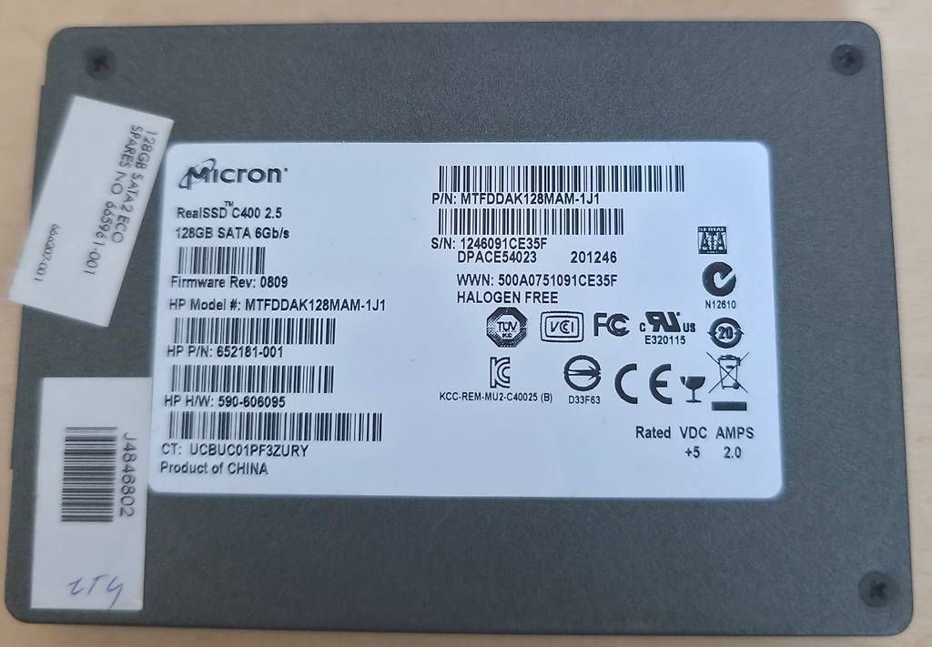 Dischi rigidi: Micron RealSSD C400  128GB – Usato da Basel venduto da Junior_Store