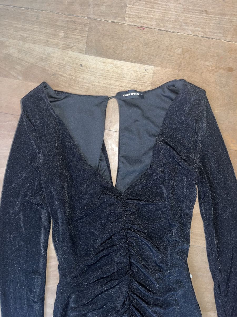 Tally Weijl Vestiti: Schwarzes mini Kleid langärmelig – Usato da Stäfa venduto da jo1735 1