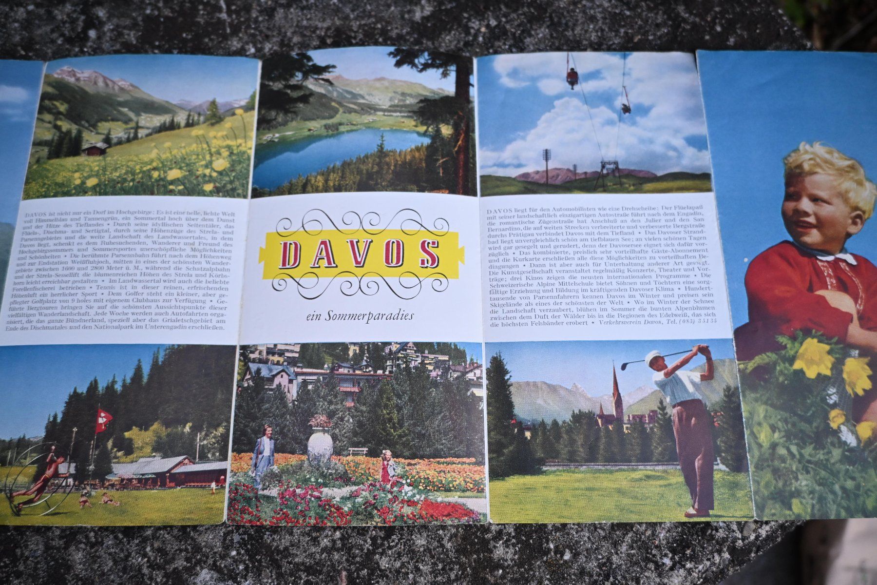 Documents: alter Faltprospekt DAVOS ein sommerparadies – D'occasion à Pfaffhausen par mono_rec 4