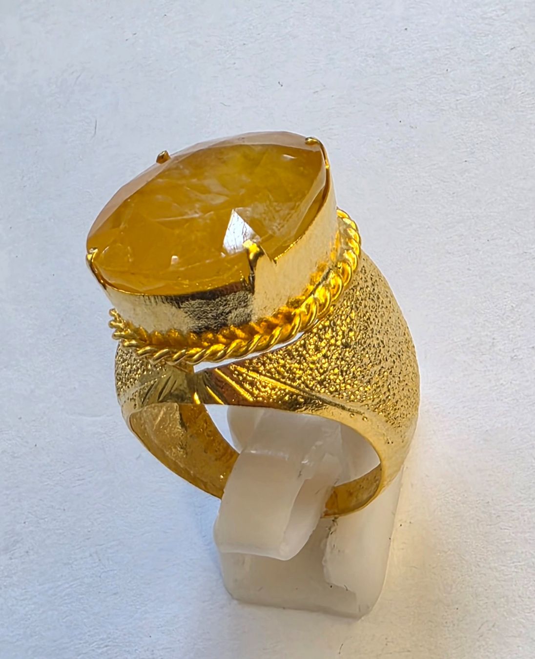 Anelli: Fingerring gelber Safir – Nuovo (secondo la descrizione) da Zürich venduto da ben_mn5h 7