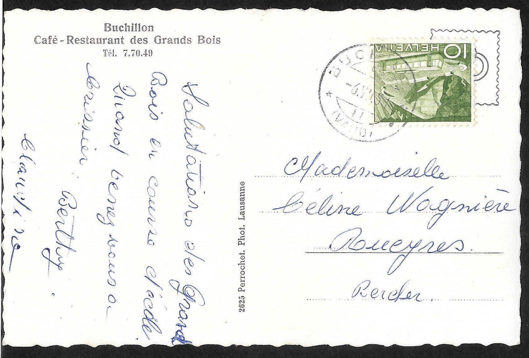 Cartes postales: Buchillon Café Restaurant Grands Bois – D'occasion à Olten par clotaldi 1