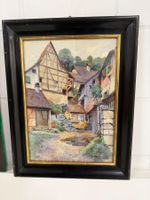 FRITZ MOCK - 1867-1919 Unterstein Aquarell mit Rahmen