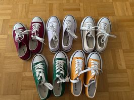 5 Paar Stoff Damen Schuhe