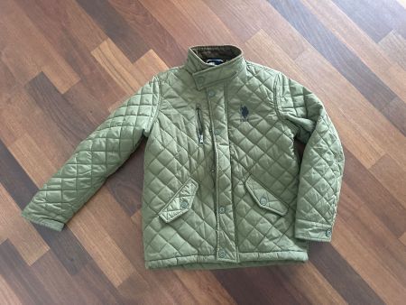 Polo Assn olive green jacket 8-9 years